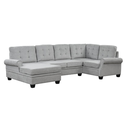 Buckingham Sectional Linen Sofa