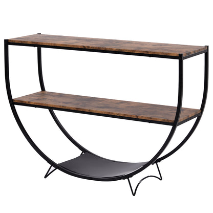 Semi Console Table (dark brown)