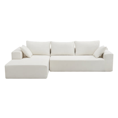 Oscar Cream 2 Piece Modular Sectional