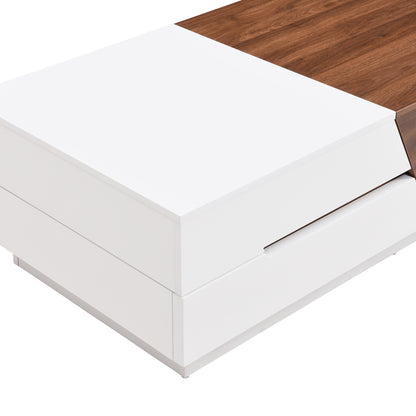 Extendable Sliding Coffee Table (white)