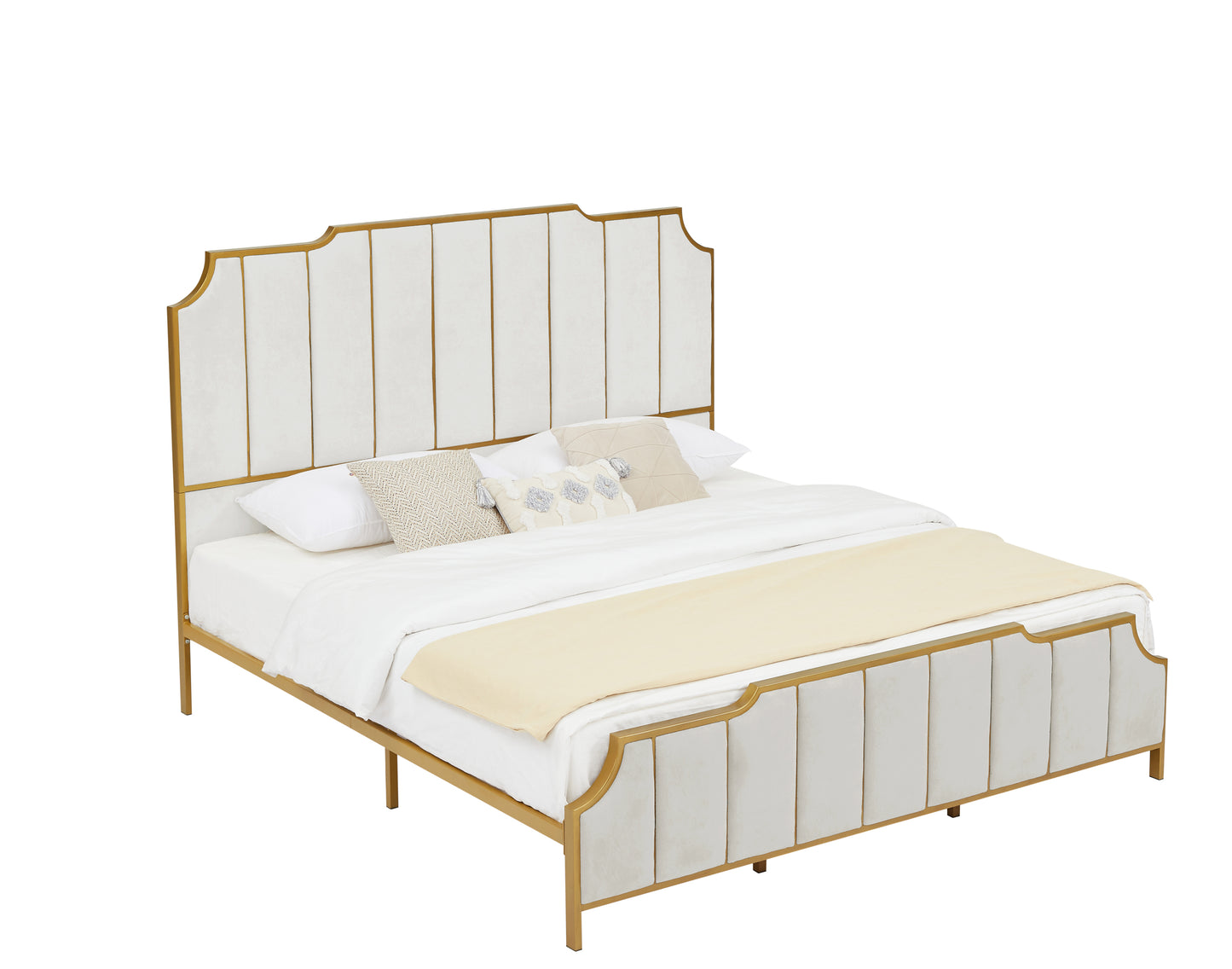 Jamie King Bed (white)