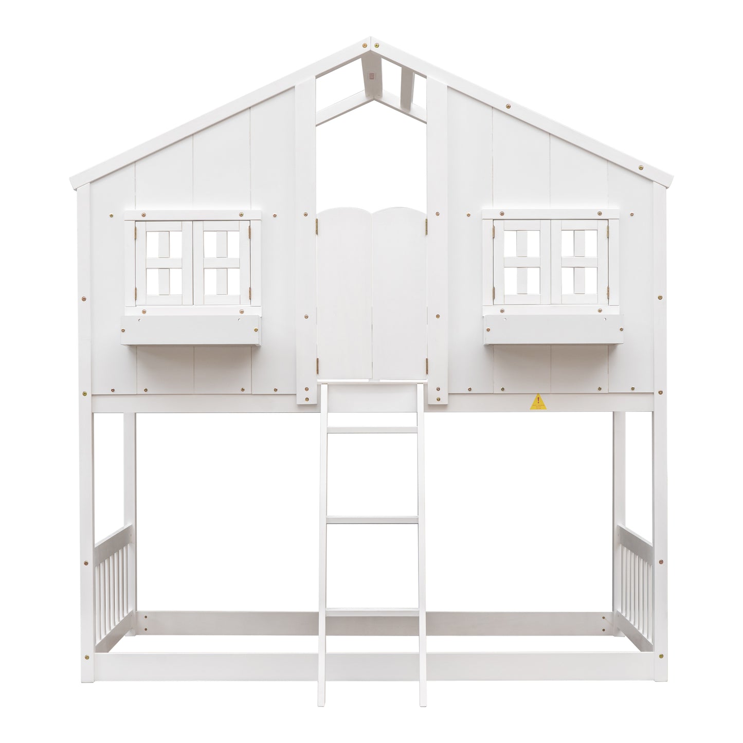 Club House White Twin over Twin Bunk Bed