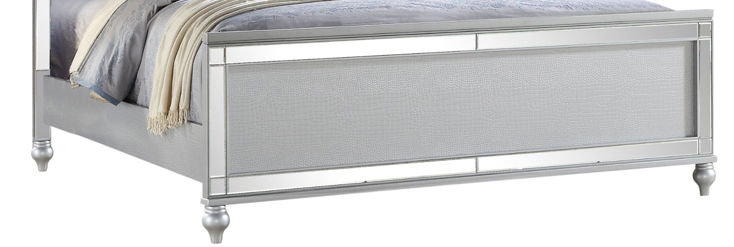 Sterling King Bed (silver)