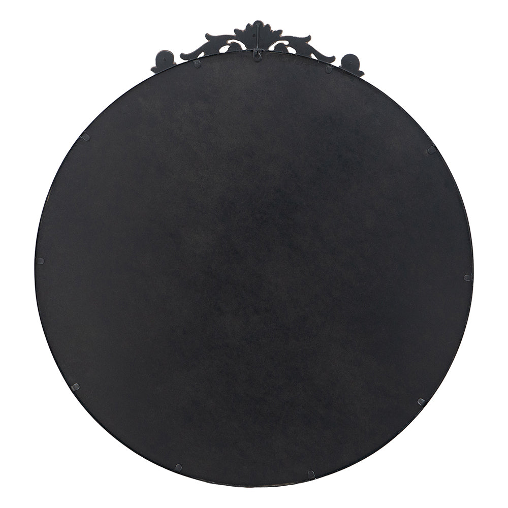 Round Decorative Black Mirror
