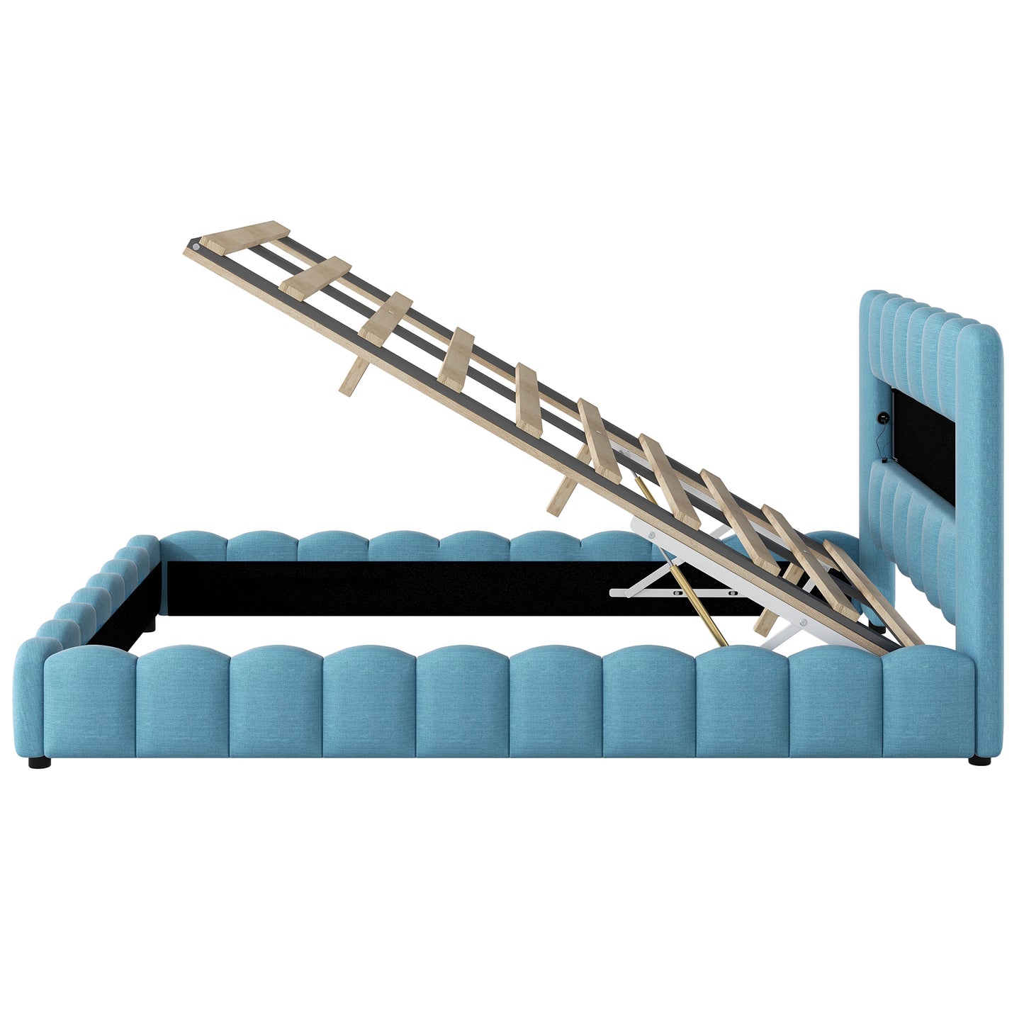 Tululla Queen Bed (light blue)