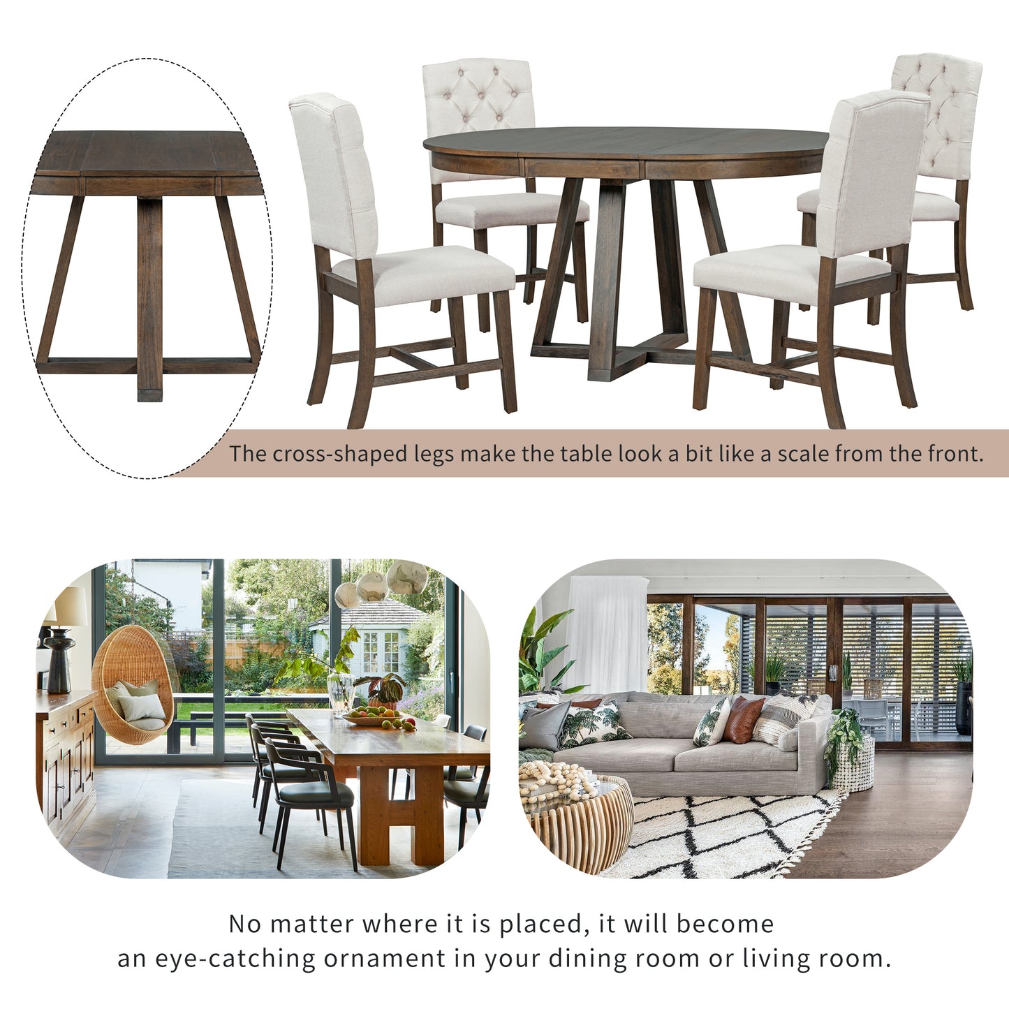 Parris 5 Piece Dining Table Set