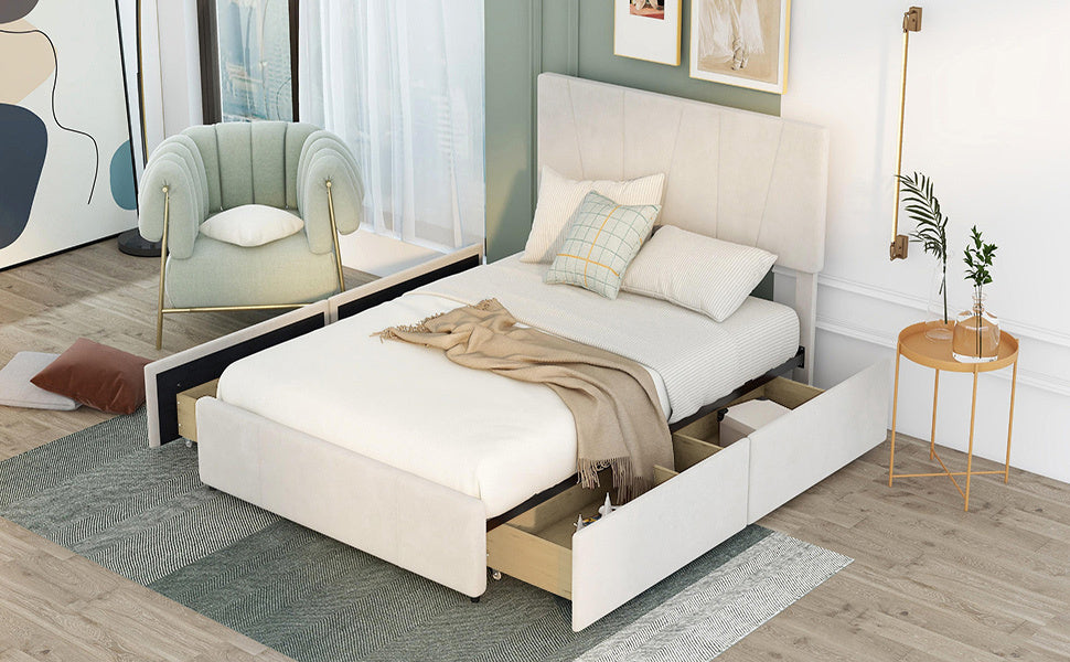 Eco Storage Full Bed (beige)