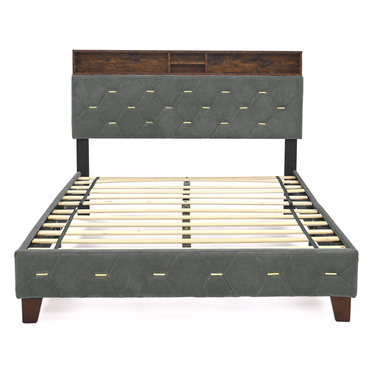 Evie Full Bed (gray)