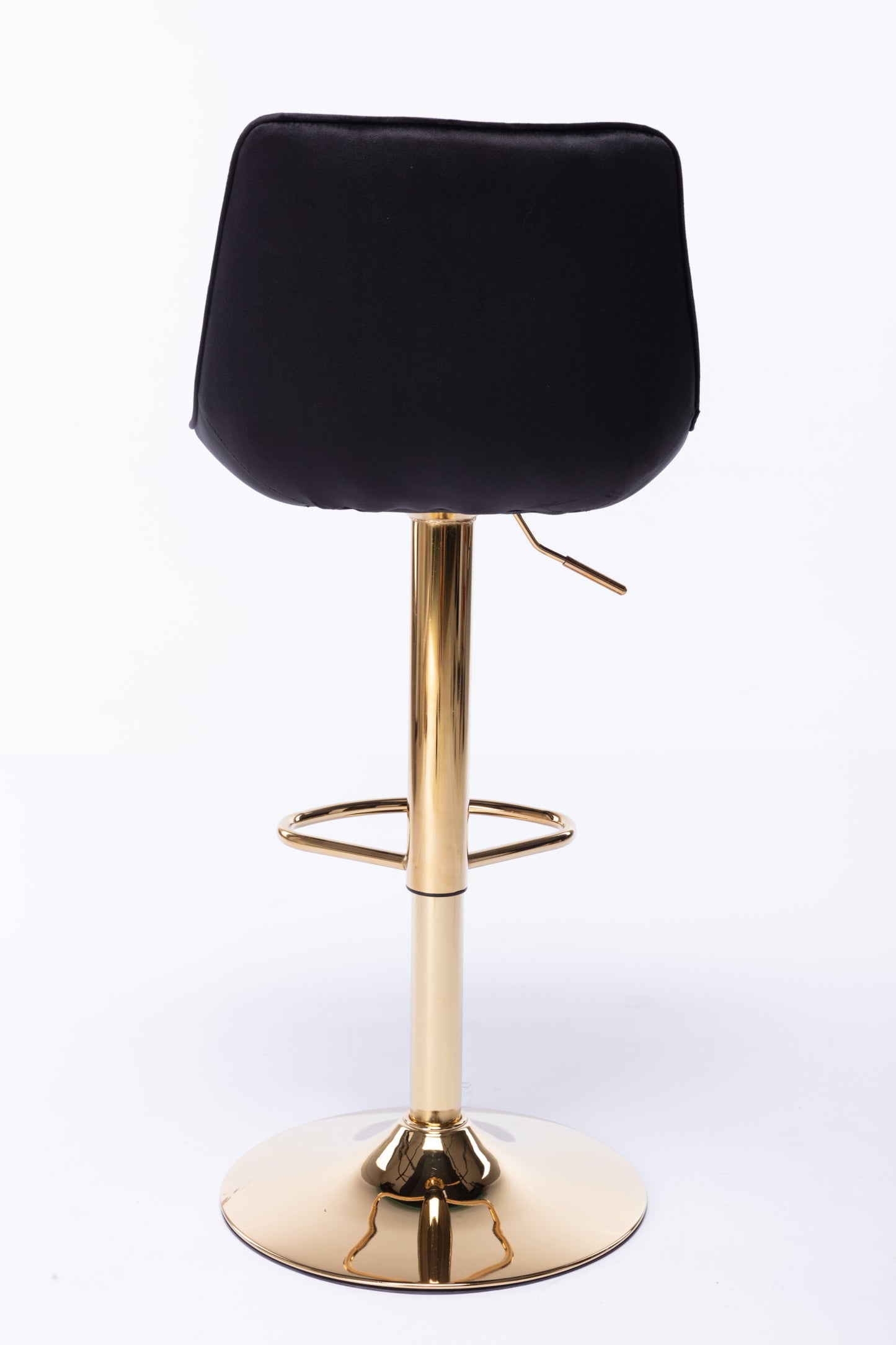 Diamond Adjustable Bar Stool Set of 2 (black/gold)