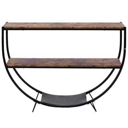 Semi Console Table (dark brown)