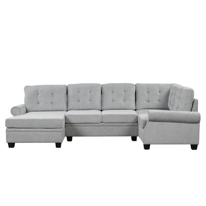 Buckingham Sectional Linen Sofa