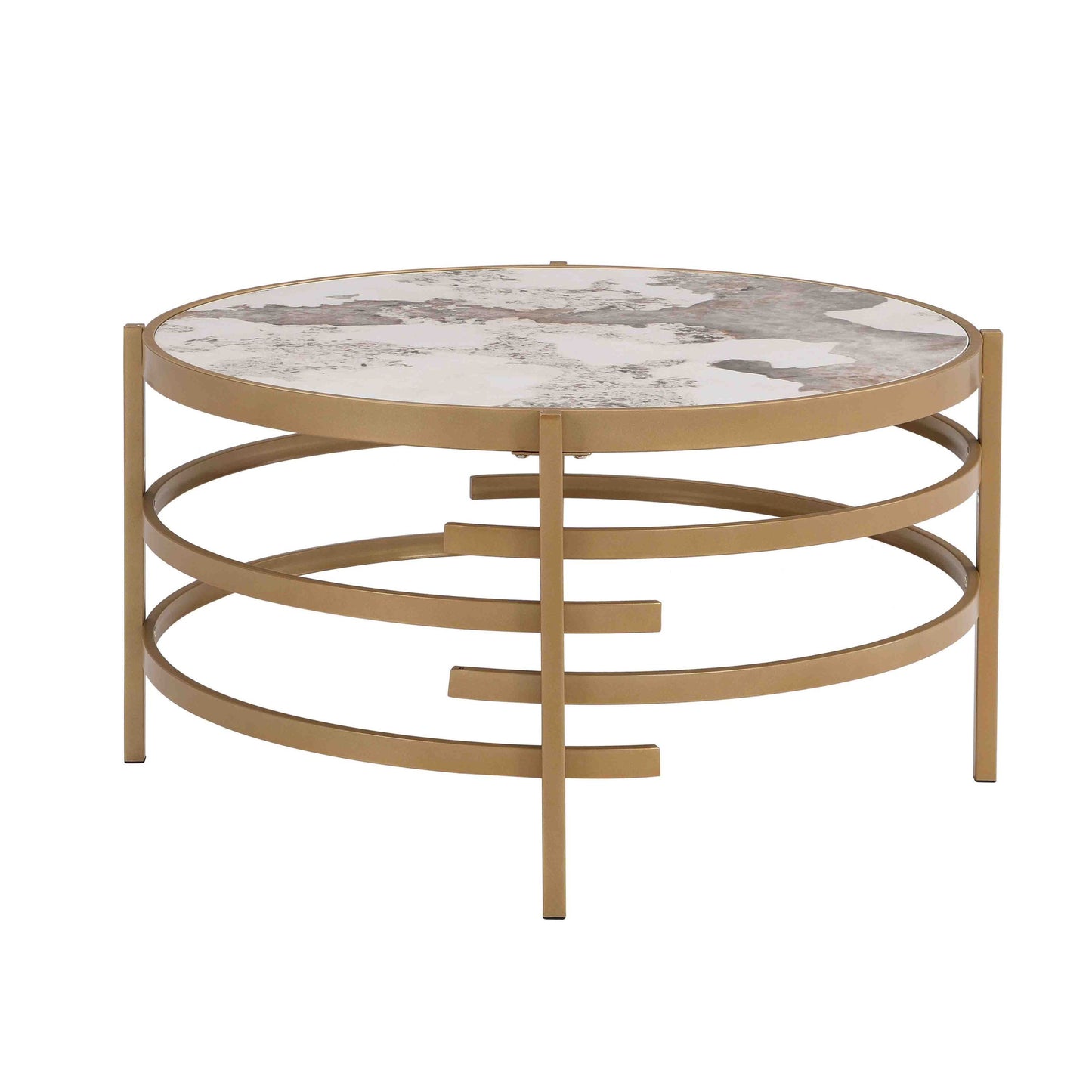 Sintered Stone Coffee Table (gold)