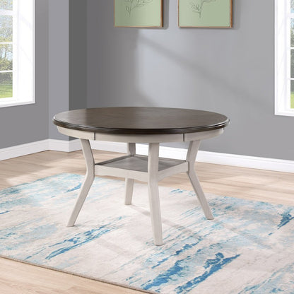 Twist 5-Piece Dining Table - Antique White Two-Tone