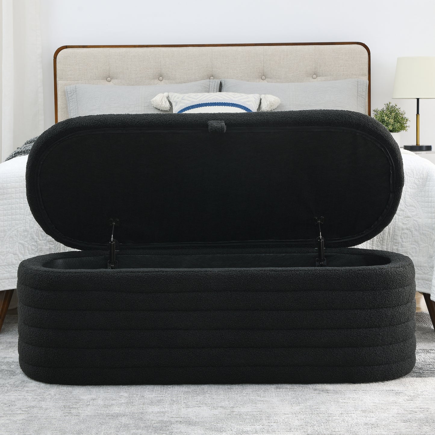 Alfie Storage Bench (teddy black)