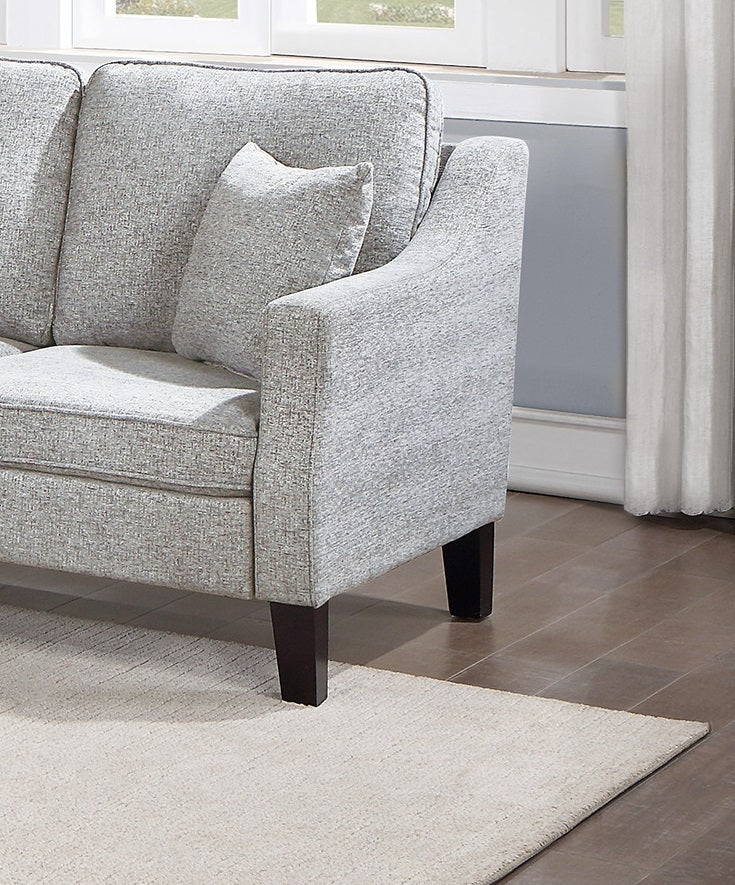 Dahlia Gray 2 Piece Sofa And Loveseat Set