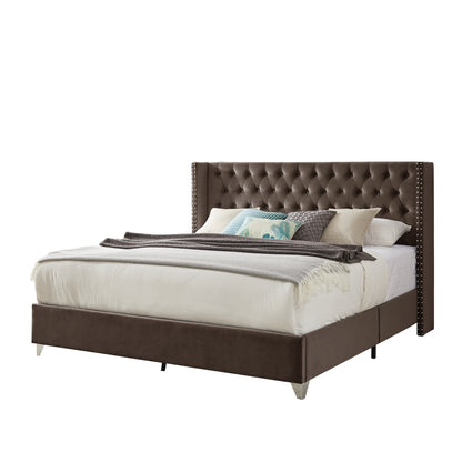 Caine King Bed (brown)