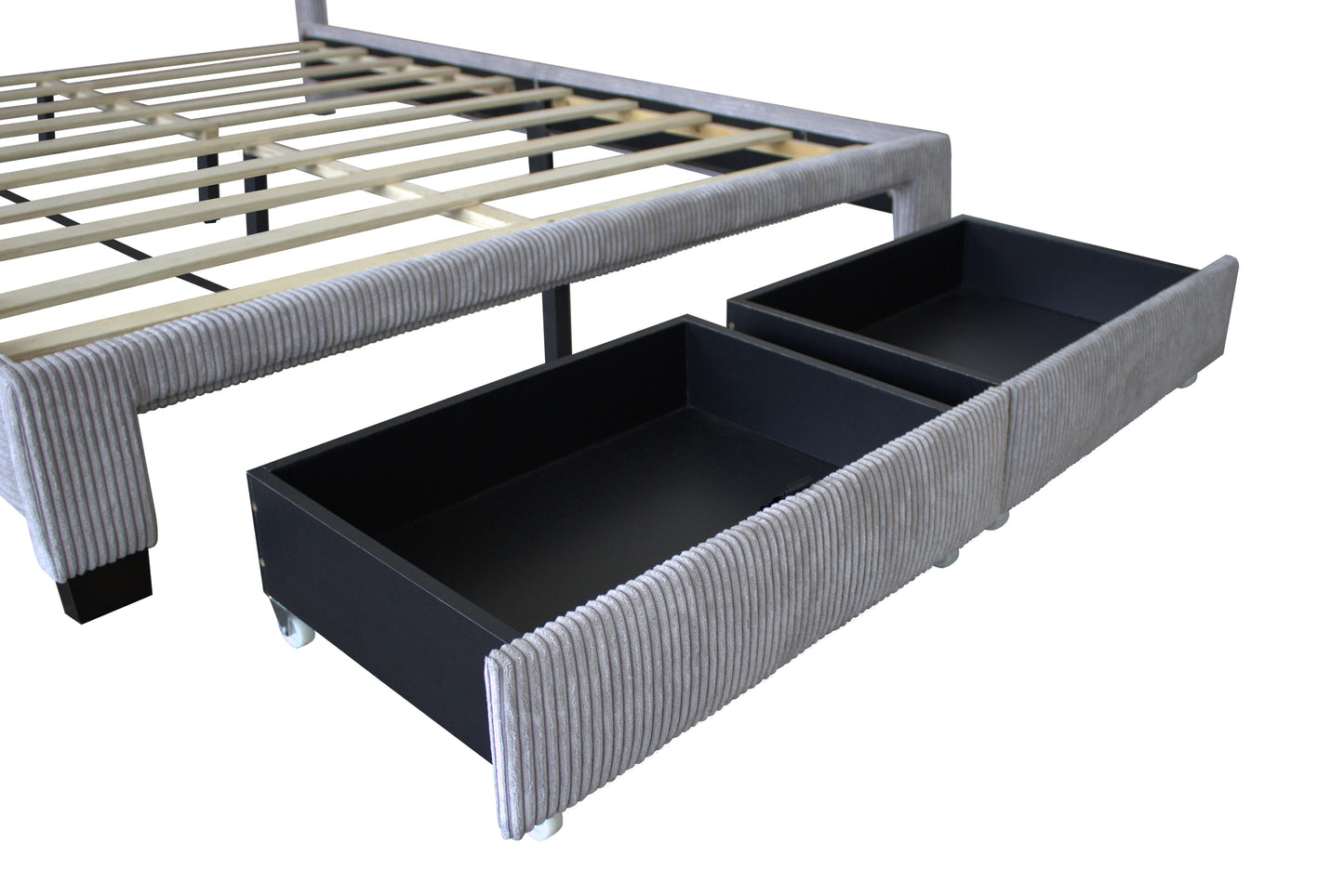 Vertical Storage Queen Bed (gray)
