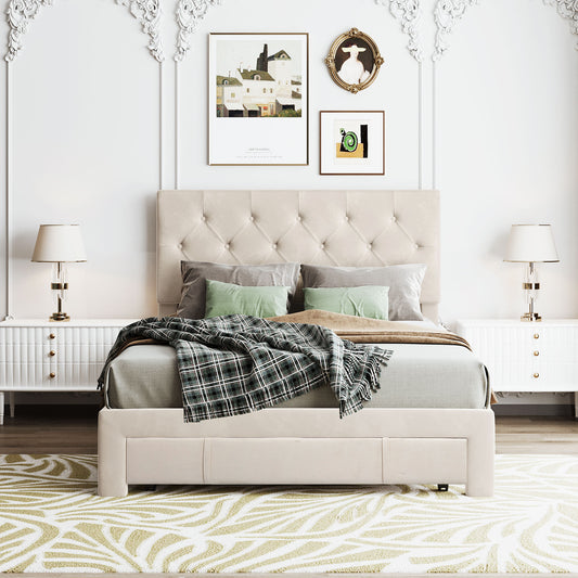 Alice Full Bed (beige)