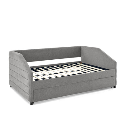 Lined Dark Gray Daybed with Trundle (full/twin)