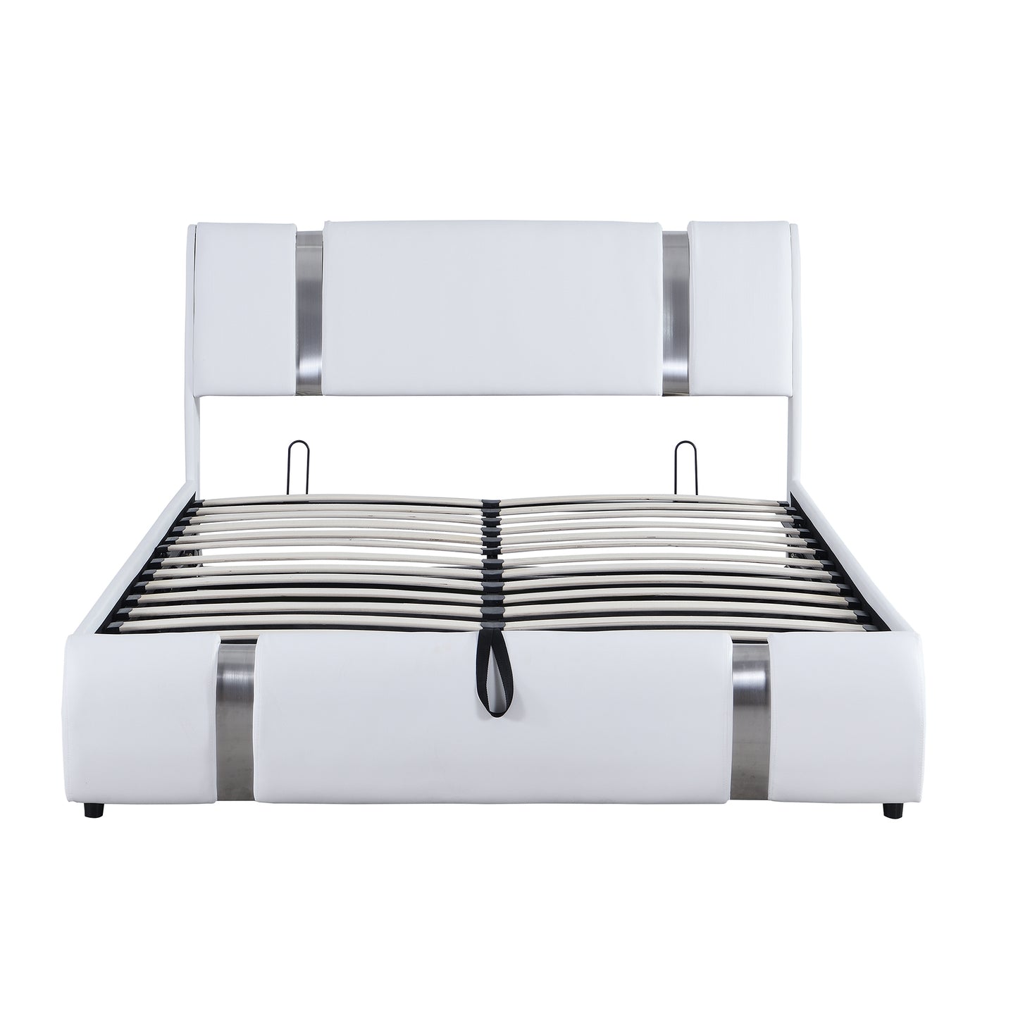 Stripe Queen Bed (white)
