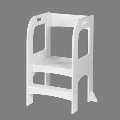 Child Standing Tower, Step Stools for Kids (white)