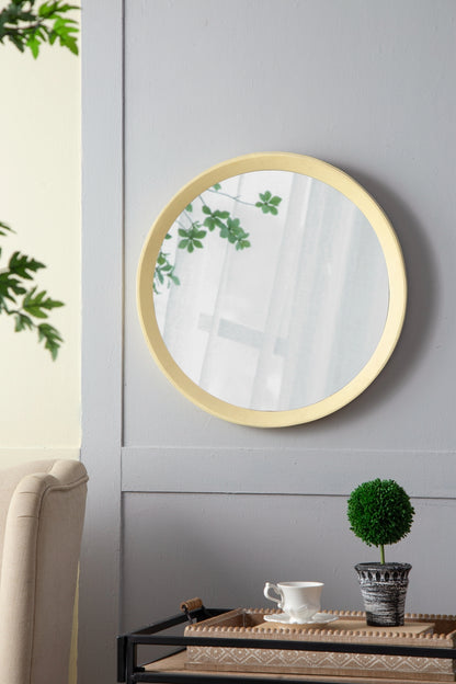 Mango Cream Wood Wall Mirror