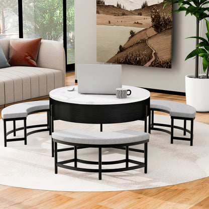 Lift-Top Coffee Table with Storage
