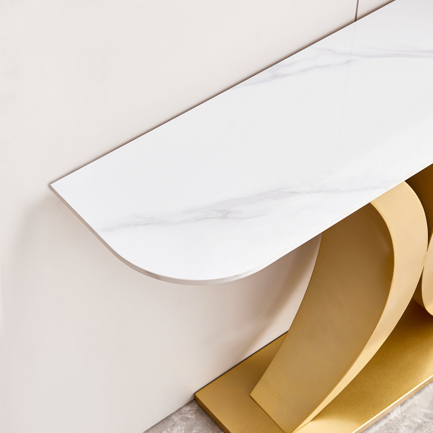 Double Moon Console Table (gold)