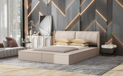 Erion Queen Bed (beige)