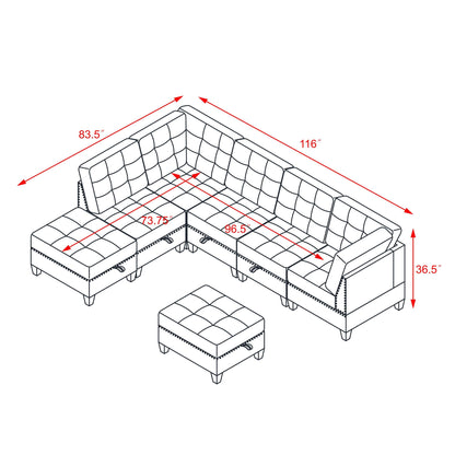 Luis Modular Sectional Sofa