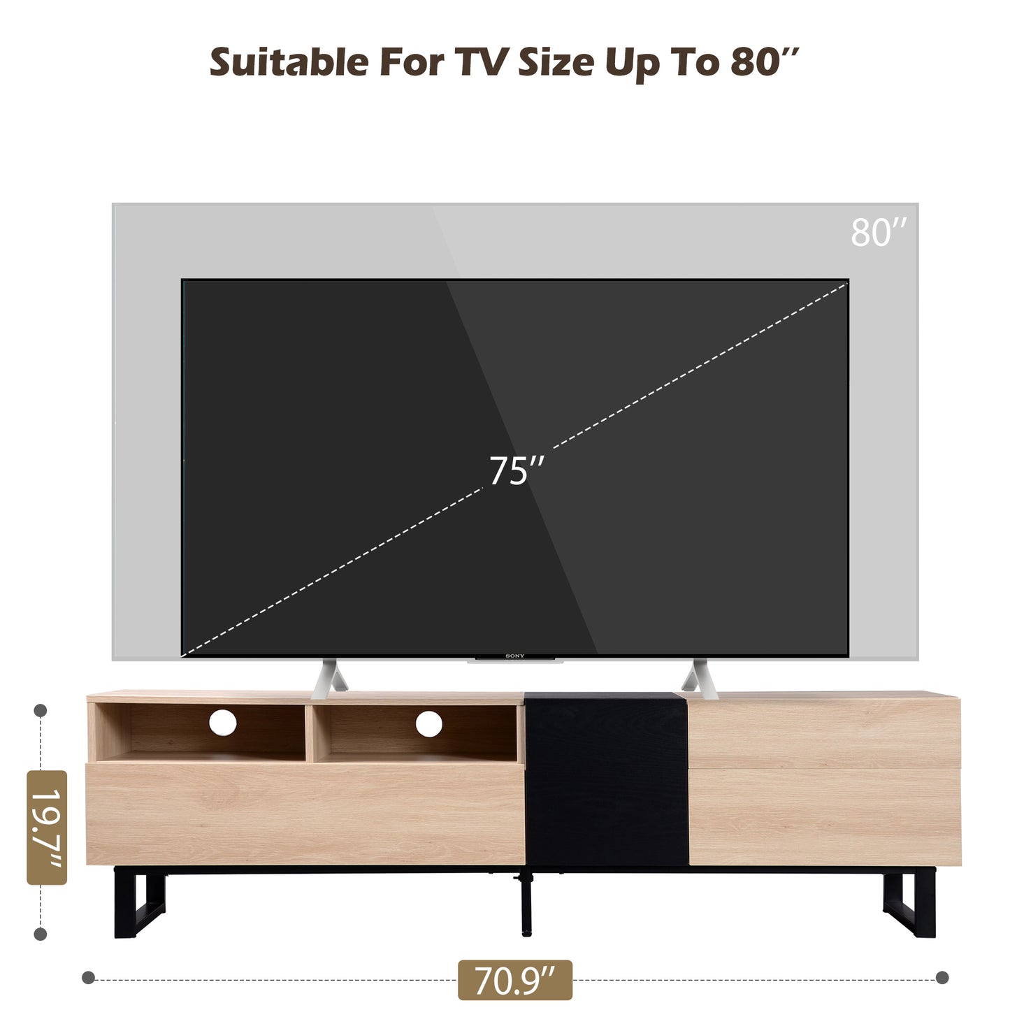 Dana Point Natural TV Stand