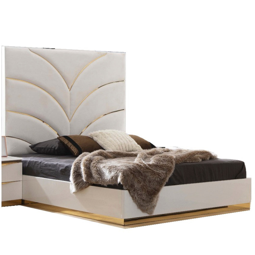 Laura Queen Bed (white)