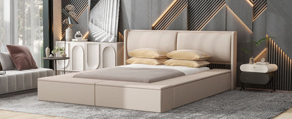 Erion Queen Bed (beige)