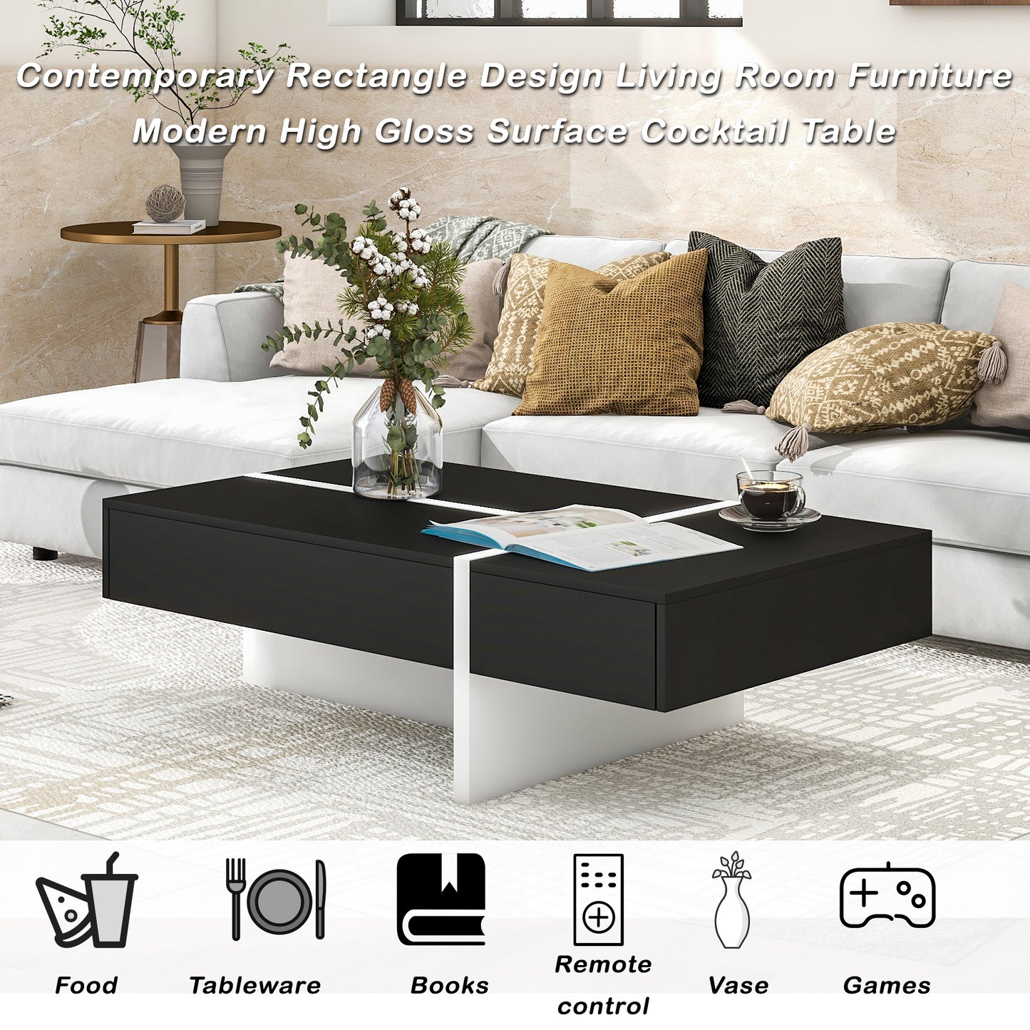 Adeline Coffee Table (black)