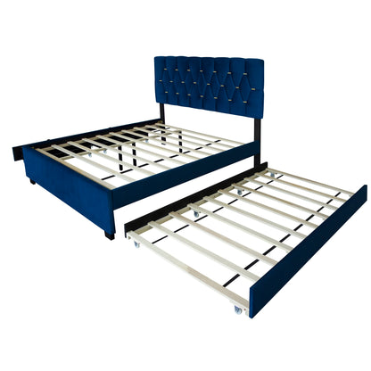 Norwich Blue Queen Size Bed