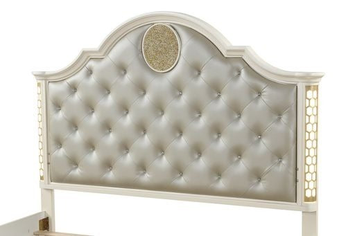 Jasmine Queen Bed (beige)