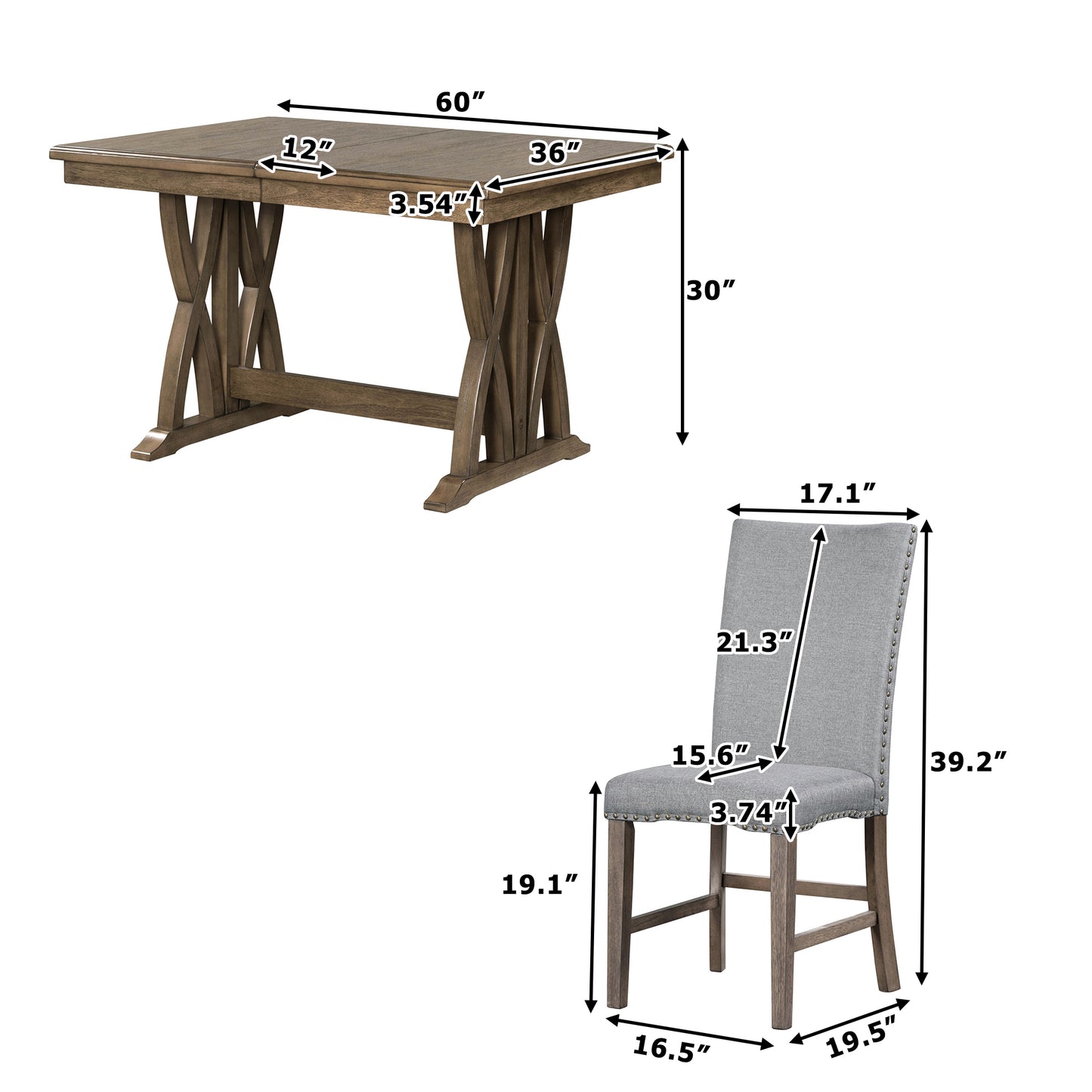 Farley 7 Piece Dining Table Set