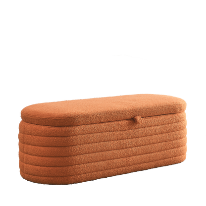Alfie Storage Bench (teddy orange)