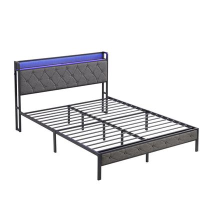 Damien Full Bed (dark gray)