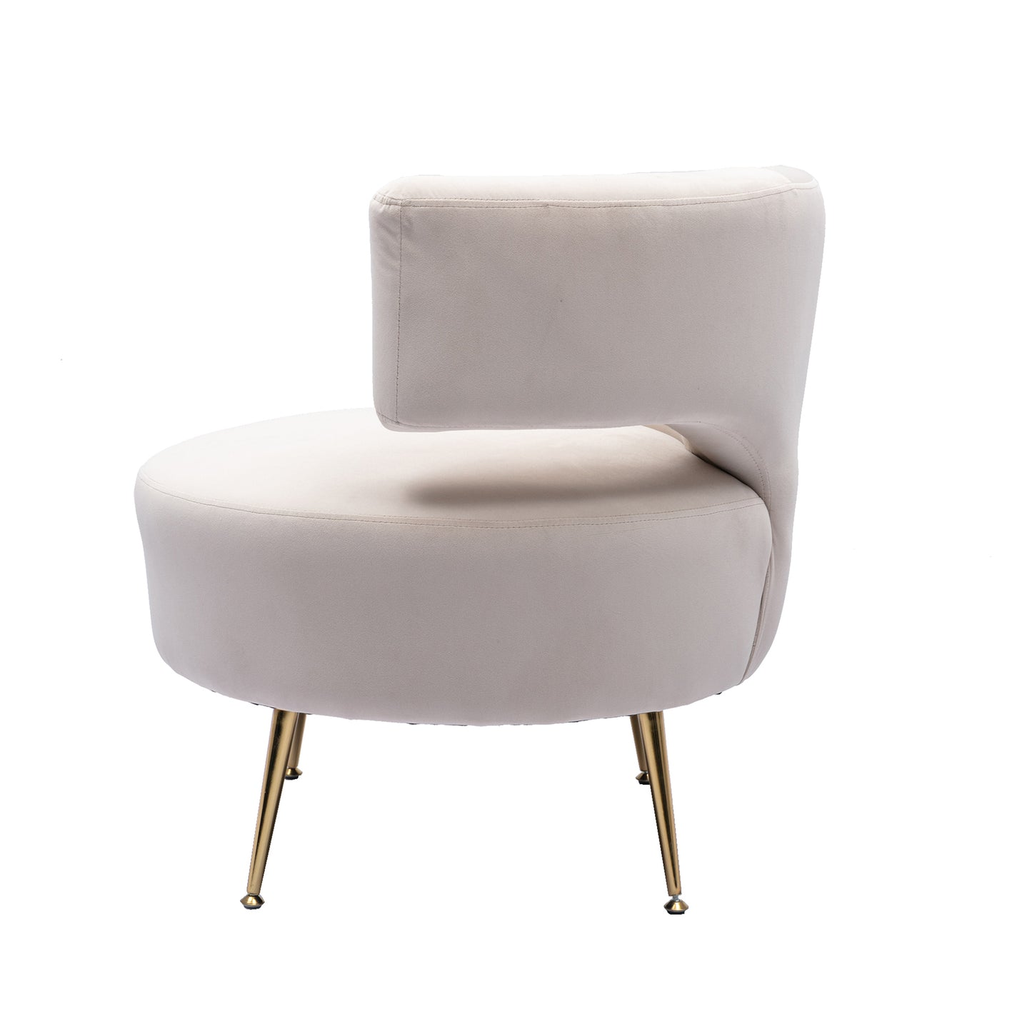 Owen Left Arm Beige Accent Chair