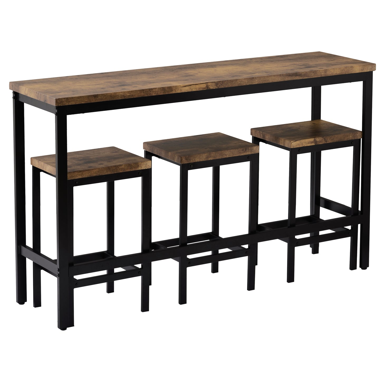 Counter Height Extra Long 4-Piece Dining Table