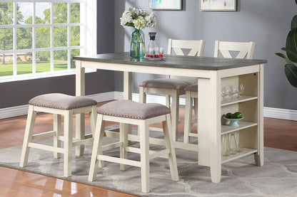 Modern Contemporary 5-Piece Counter Height Dining Table