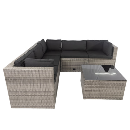 Citrus 6 Pieces Sectional Outdoor Set w/ Storage