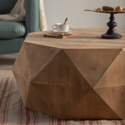 38"Three-dimensional Embossed Coffee Table