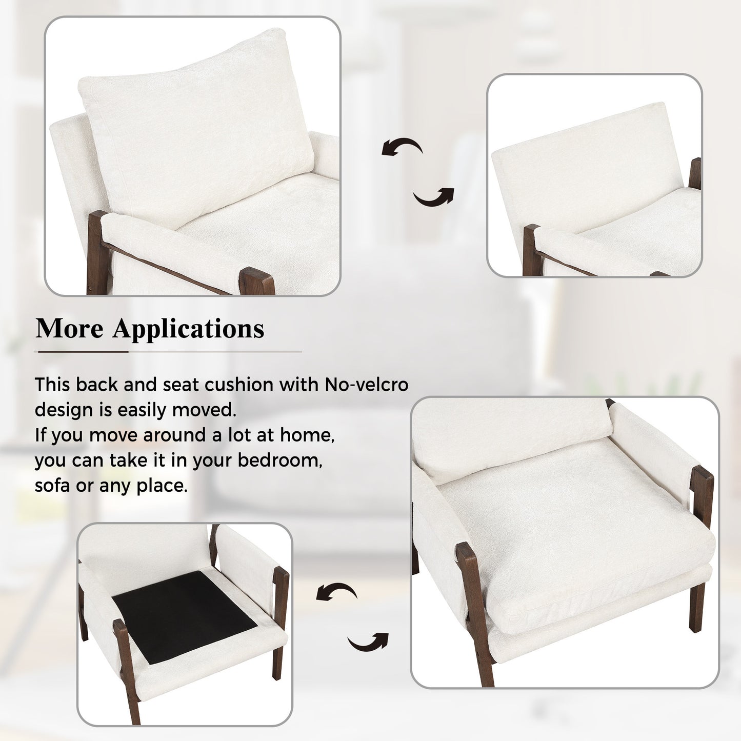 Malibu White Accent Chair