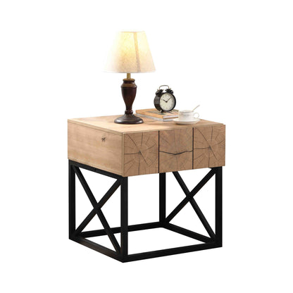 Natural Wood Night Stand