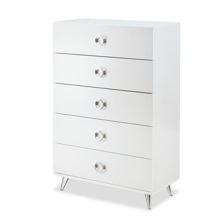 Elms 5-Drawer Chest (white)