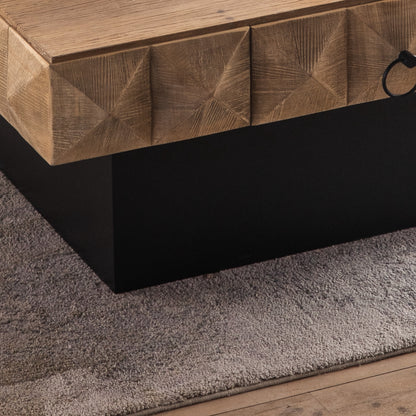 41" Three-dimensional Square Retro Coffee Table