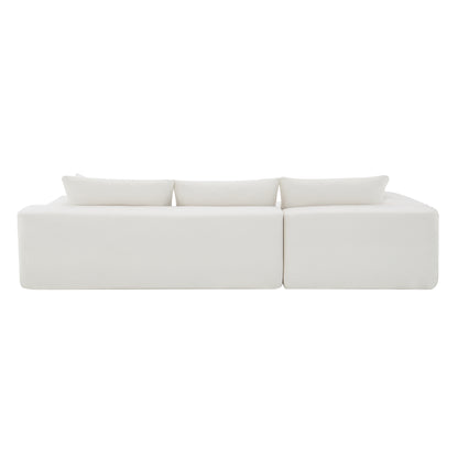 Oscar Cream 2 Piece Modular Sectional