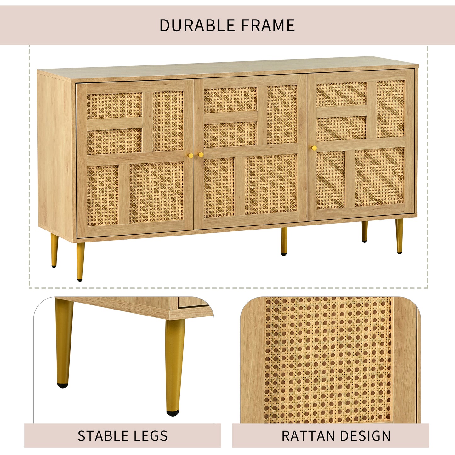 55" Natural Bali TV Stand